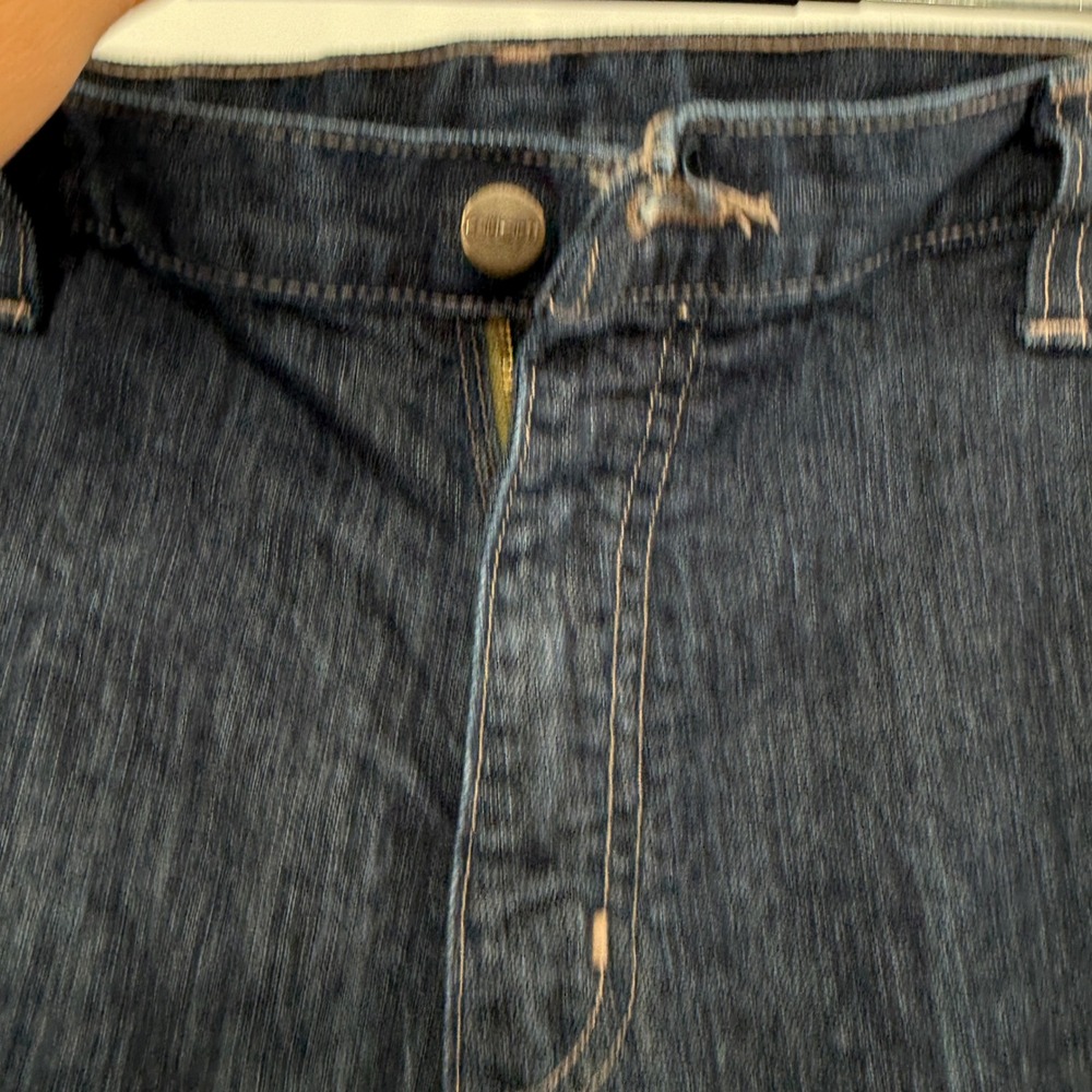 Carhartt FR Mens 36x30 Blue Denim Work Pants Arc Rated NFPA 2112 Flame Resistant - Picture 5 of 10